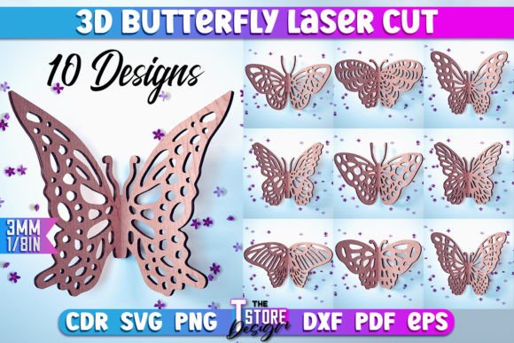 Bringing 3D Butterfly Laser Cut SVG Butterfly Designs to Life