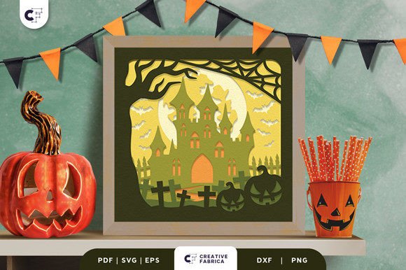 Bringing the Spooky Season to Life with a Halloween House 3D Paper Cut SVG
