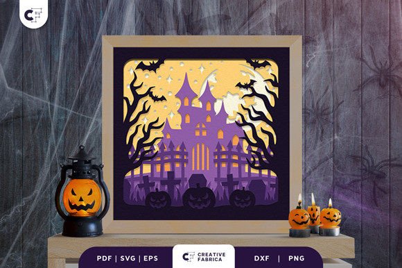 Bringing the Spooky Season to Life with the Gate of Haunted Castle 3D Shadow Box