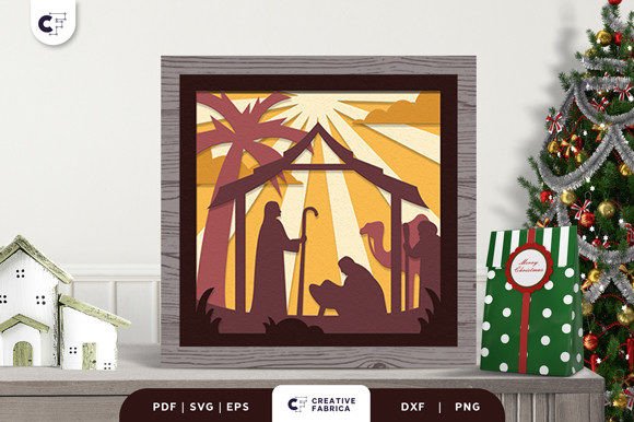Bringing the Story to Life with a Christmas Nativity 3D Paper Cut SVG