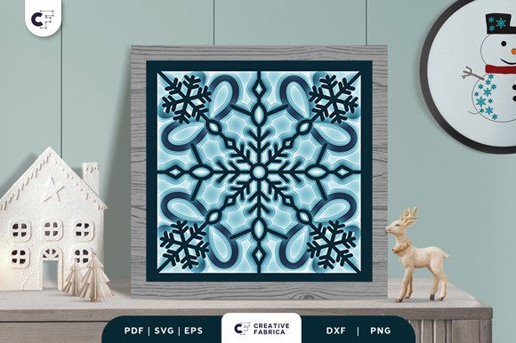 Bringing Winter to Life: The Art of the Intricate Snowflake 3D Paper Cut SVG