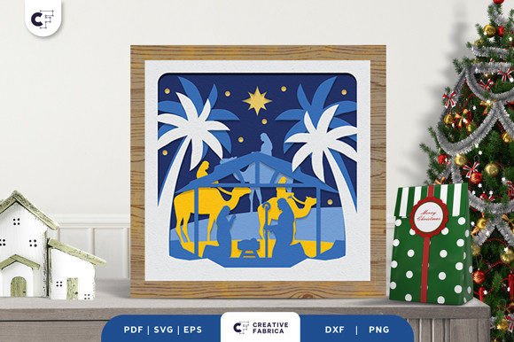 Crafting Faith: The Art of the Christmas Nativity 3D Shadow Box