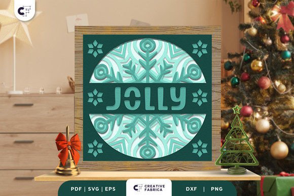 Creating a Festive Atmosphere with the Christmas Jolly Snowflake 3D Shadow Box