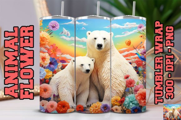 Design Stunning 3D Polar Bears Tumblers for Winter