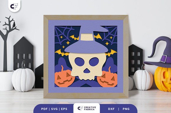 Elevate Halloween Design with 3D Papercut Art
