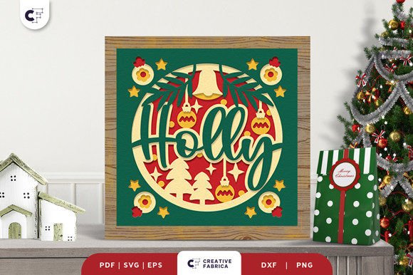 Elevate Holiday Designs with 3D Holly SVGs