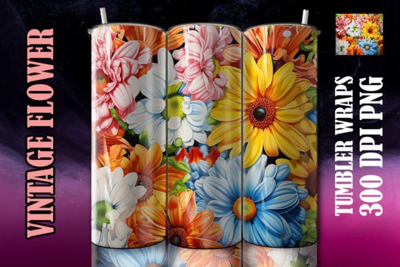 Integrating the 3D Daisy Flower Tumbler 1 Design into Your Sublimation Workflow