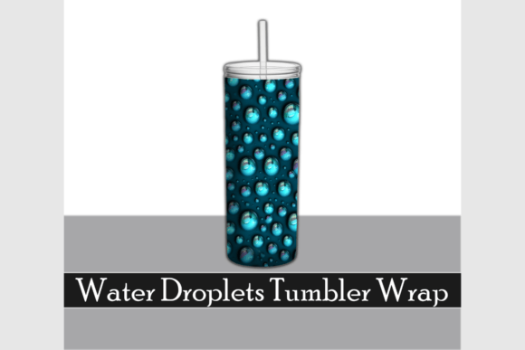 Mastering Sublimation with Water Droplets 3d Tumbler Wrap Designs