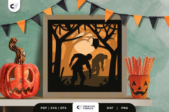 Mastering the Halloween Scary Forest 3D Paper Cut for Stunning Shadow Boxes