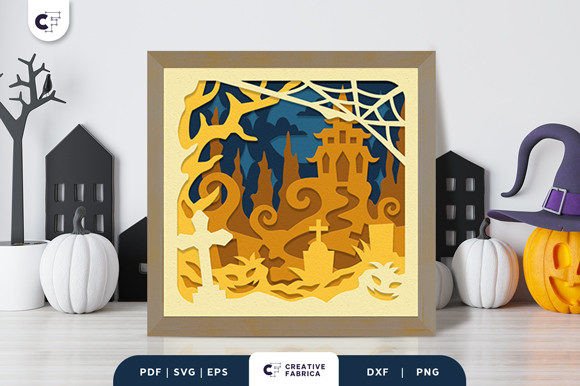 Mastering the Haunted Graveyard 3D Layered Paper Cut for Professional Seasonal Displays