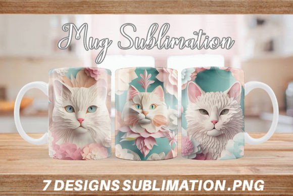 Transforming Blank Canvases: The Rise of High-Fidelity 3D Flower and Cat Mug Wraps in Modern Sublimation