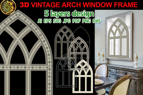 Unlocking Creative Potential with 3D Vintage Farmhouse Arch Window Frame Designs